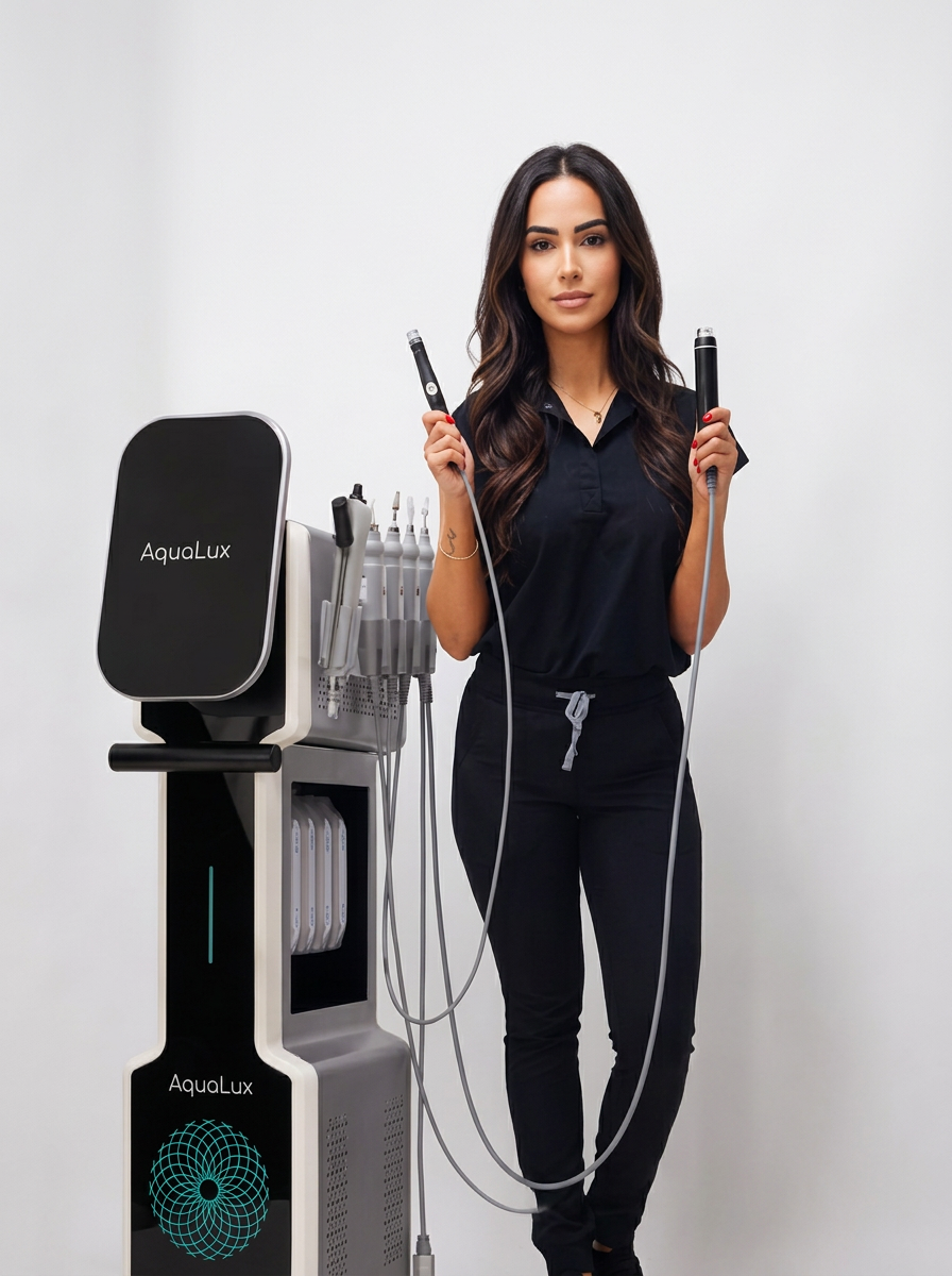 AquaLux 10-in-1 facial machine voor professionele gezichtsbehandelingen